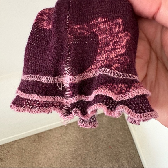 Free People Garner Long Sleeve Tee in Berry Combo. Size Small. - Picture 8 of 13